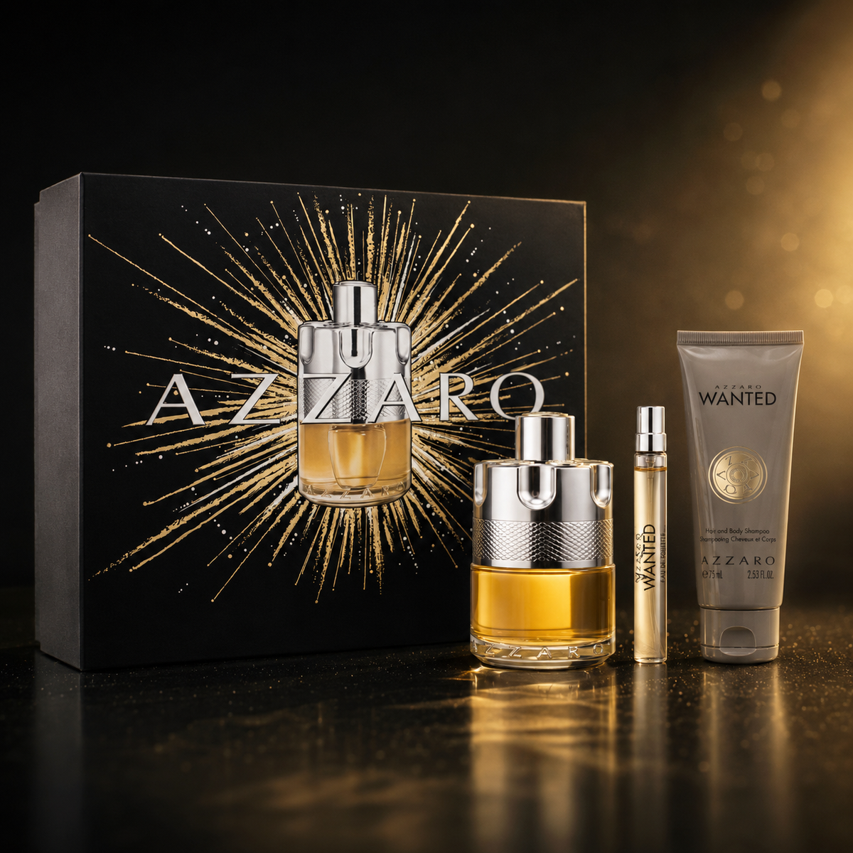 Azzaro Wanted 3-Piece Gift Set for Men