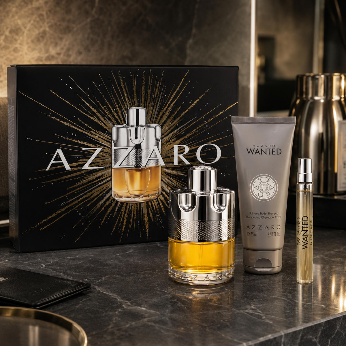 Azzaro Wanted 3-Piece Gift Set for Men