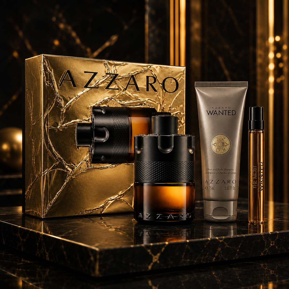 Azzaro The Most Wanted Parfum 3-Piece Gift Set for Men