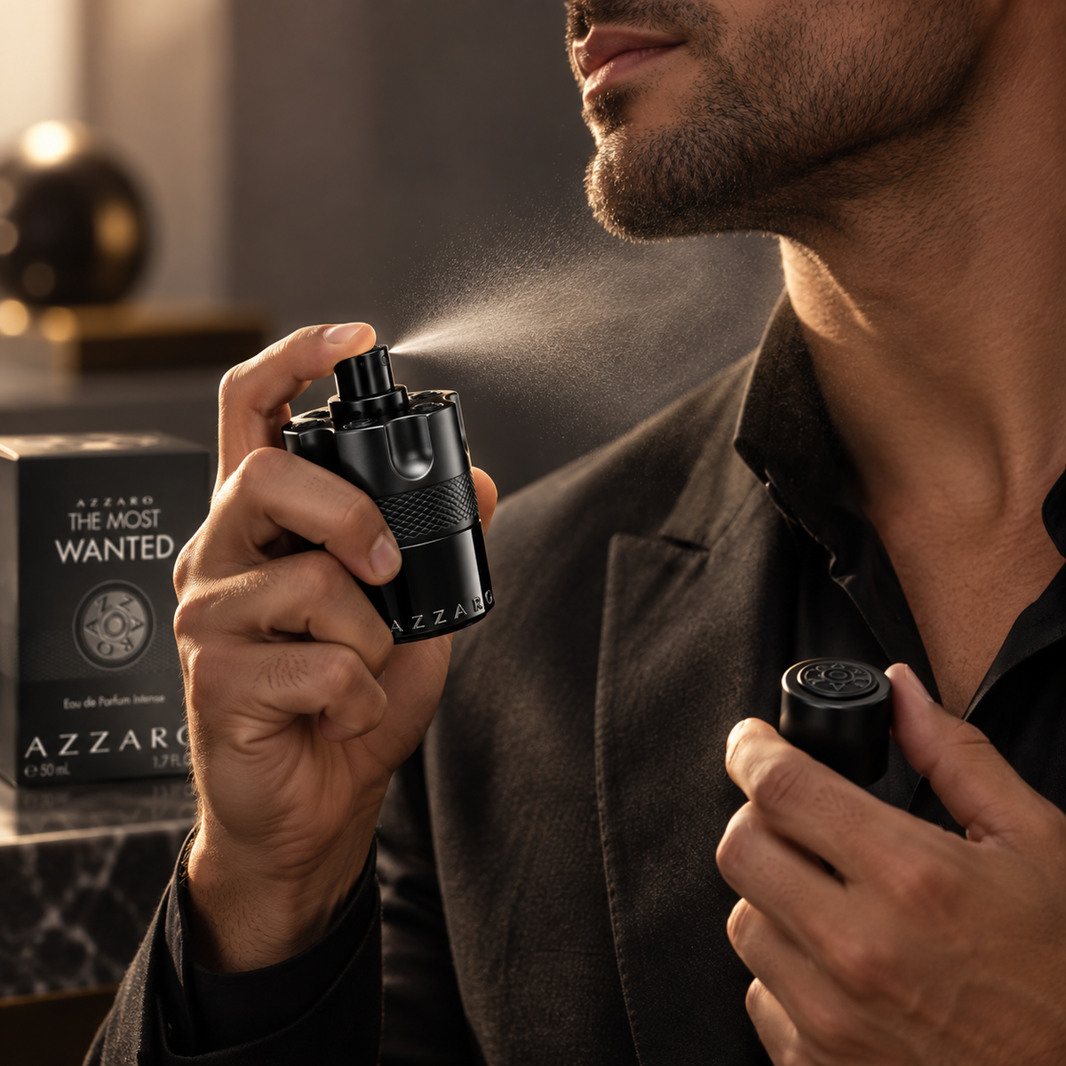 Azzaro The Most Wanted Eau de Parfum Intense for Men, 1.7 Ounce