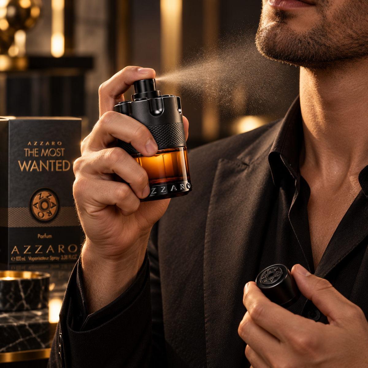 Azzaro The Most Wanted Parfum for Men, 3.4 Ounce
