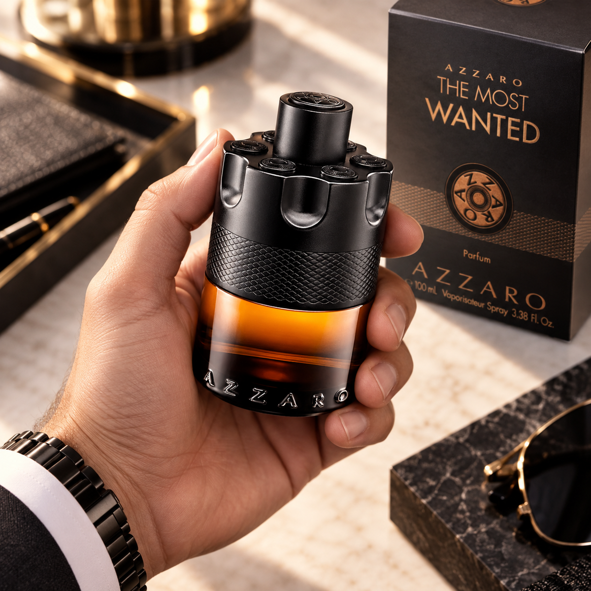Azzaro The Most Wanted Parfum for Men, 3.4 Ounce