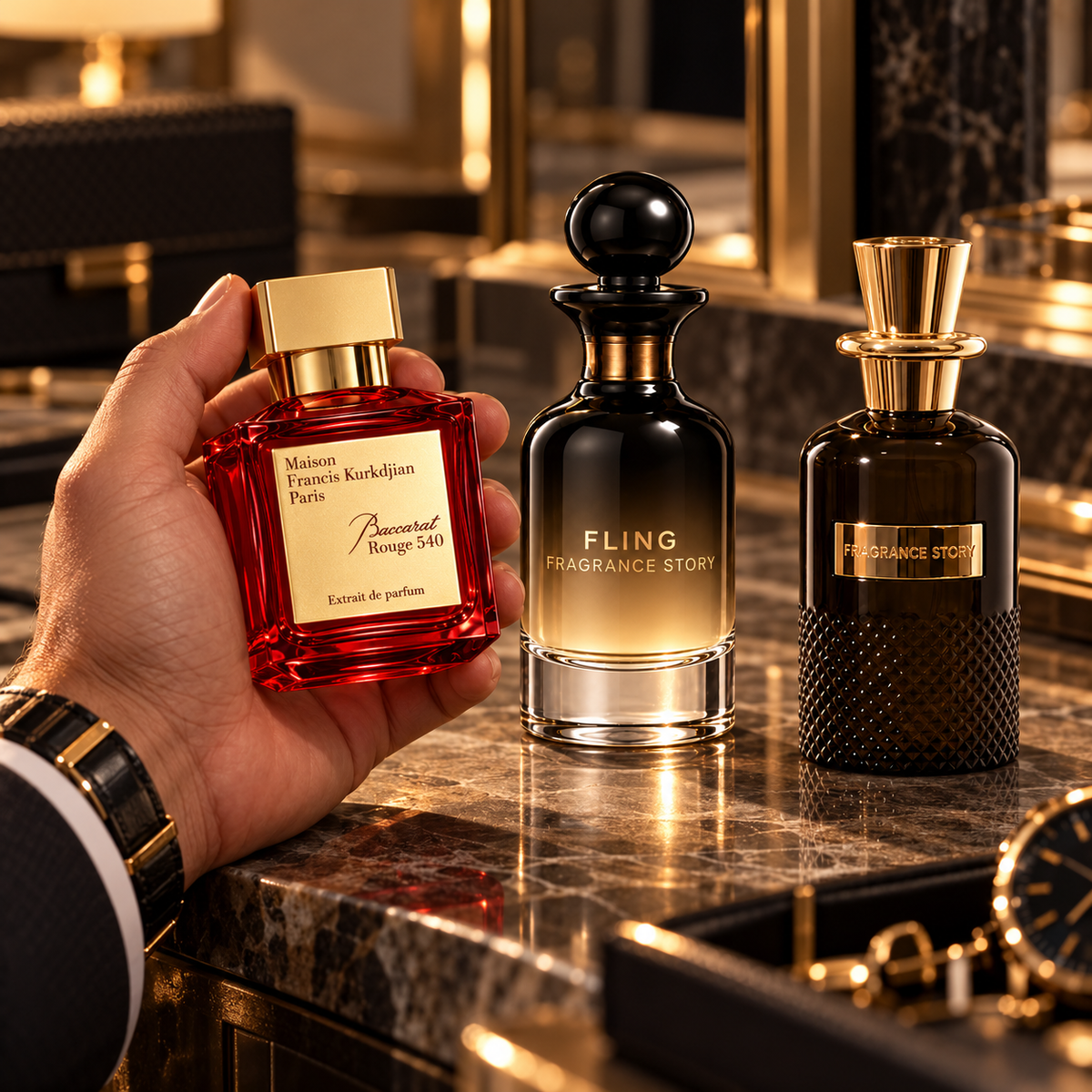Baccarat Rouge Red & Fragrance Story Fling Bundle for Men, image 2