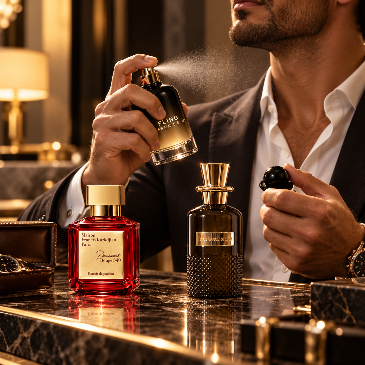 Baccarat Rouge Red & Fragrance Story Fling Bundle for Men, image 3
