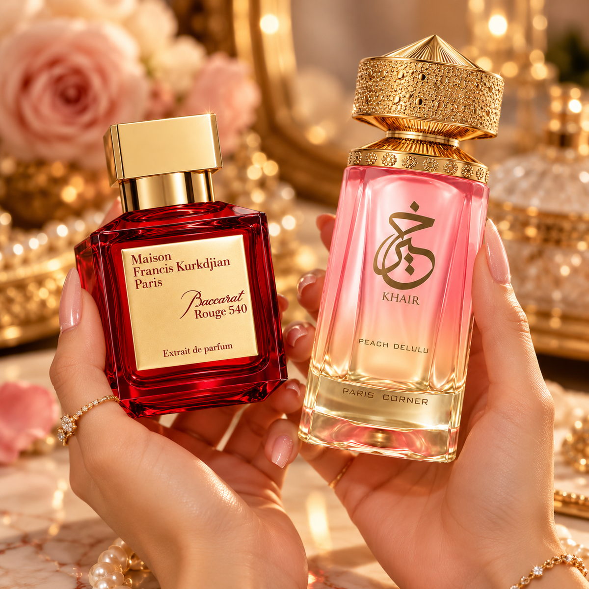 Baccarat Rouge Red & Peach Delulu Bundle for Women, image 2
