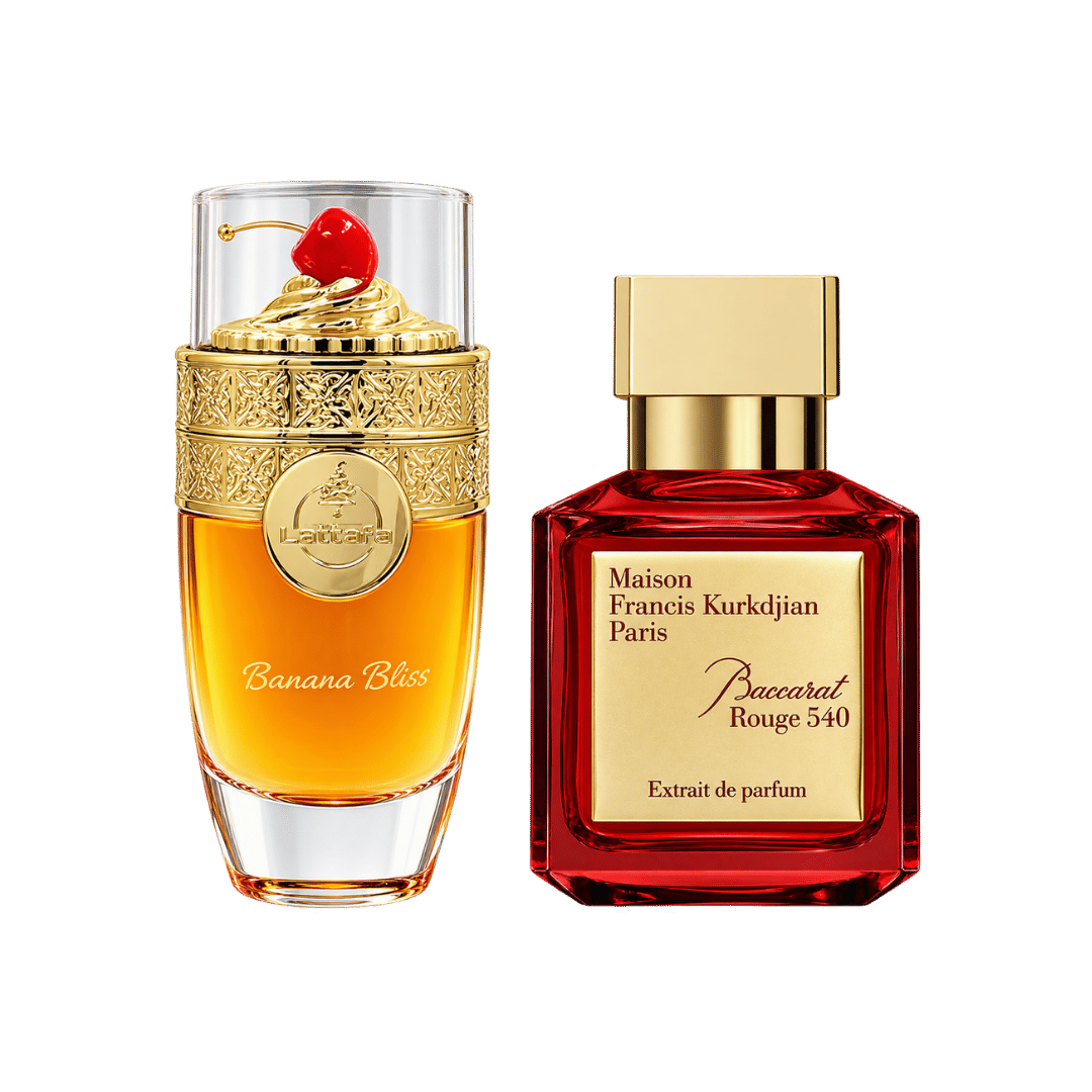Banana Bliss + Baccarat Rouge Red 2-Piece Fragrance Bundle for Unisex