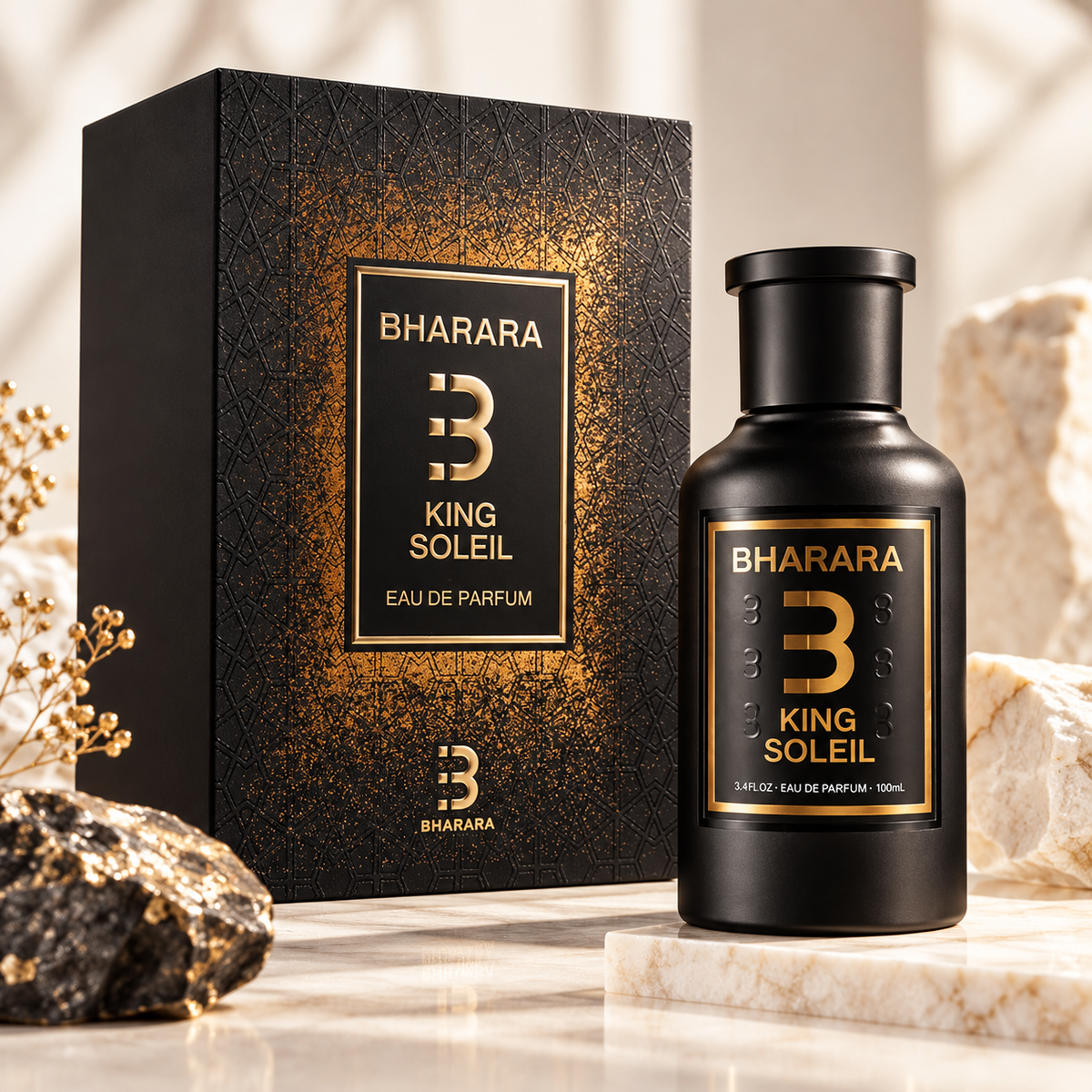Bharara King Soleil Eau de Parfum for Unisex, 3.4 Ounce