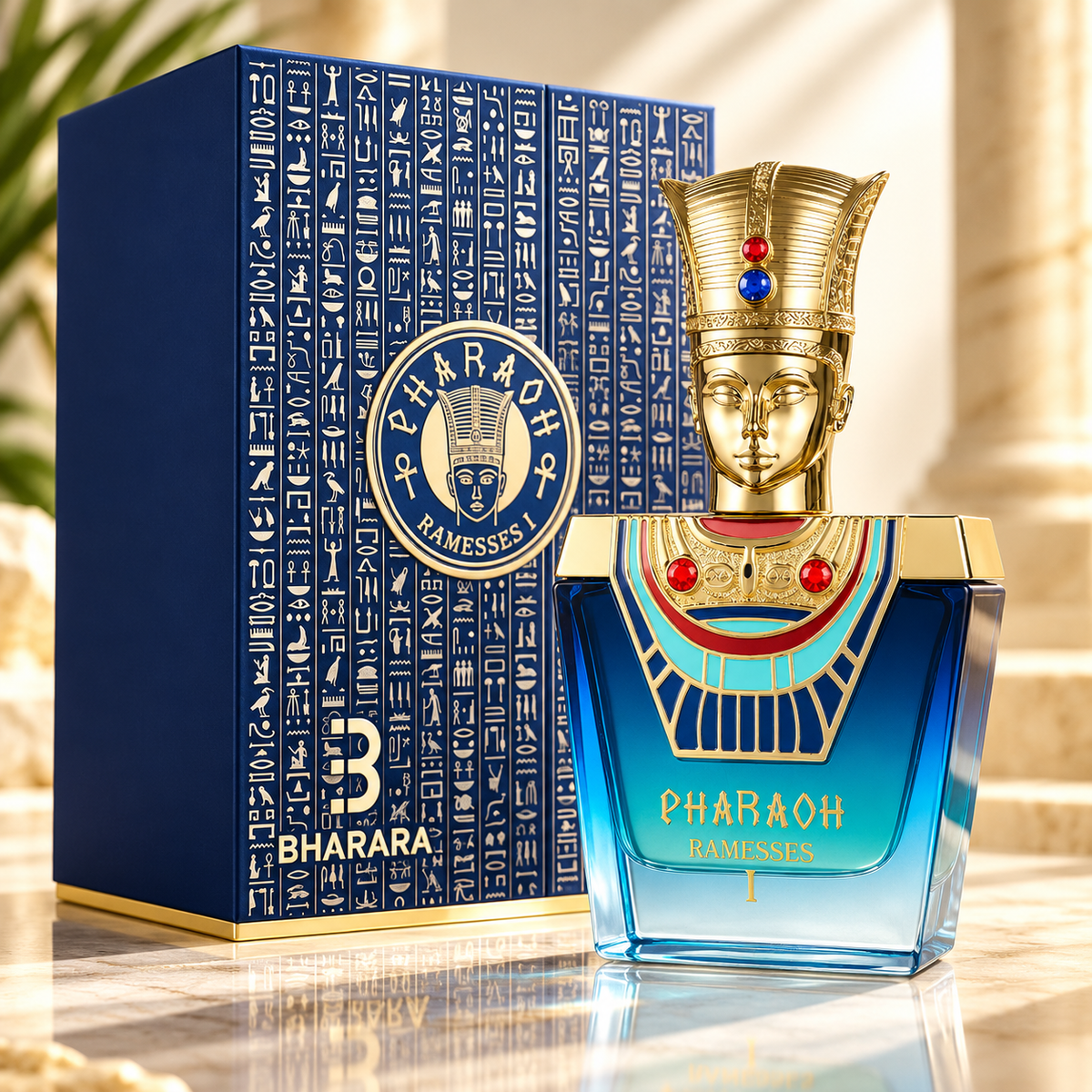 Bharara Pharaoh Ramesses I Eau de Parfum for Men 3.4 Ounce
