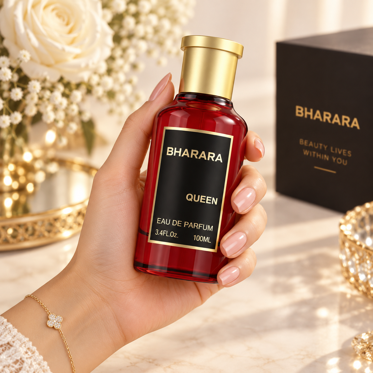 Bharara Queen Eau de Parfum for Women, 3.4 Ounce
