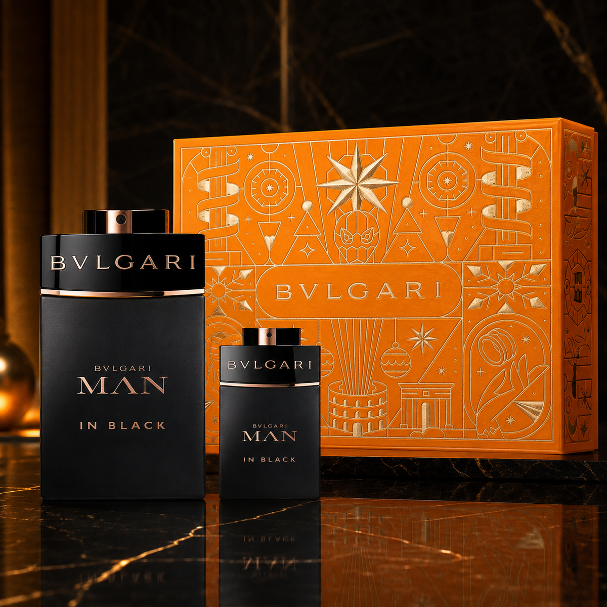 Bvlgari Man in Black 2-Piece Gift Set for Men