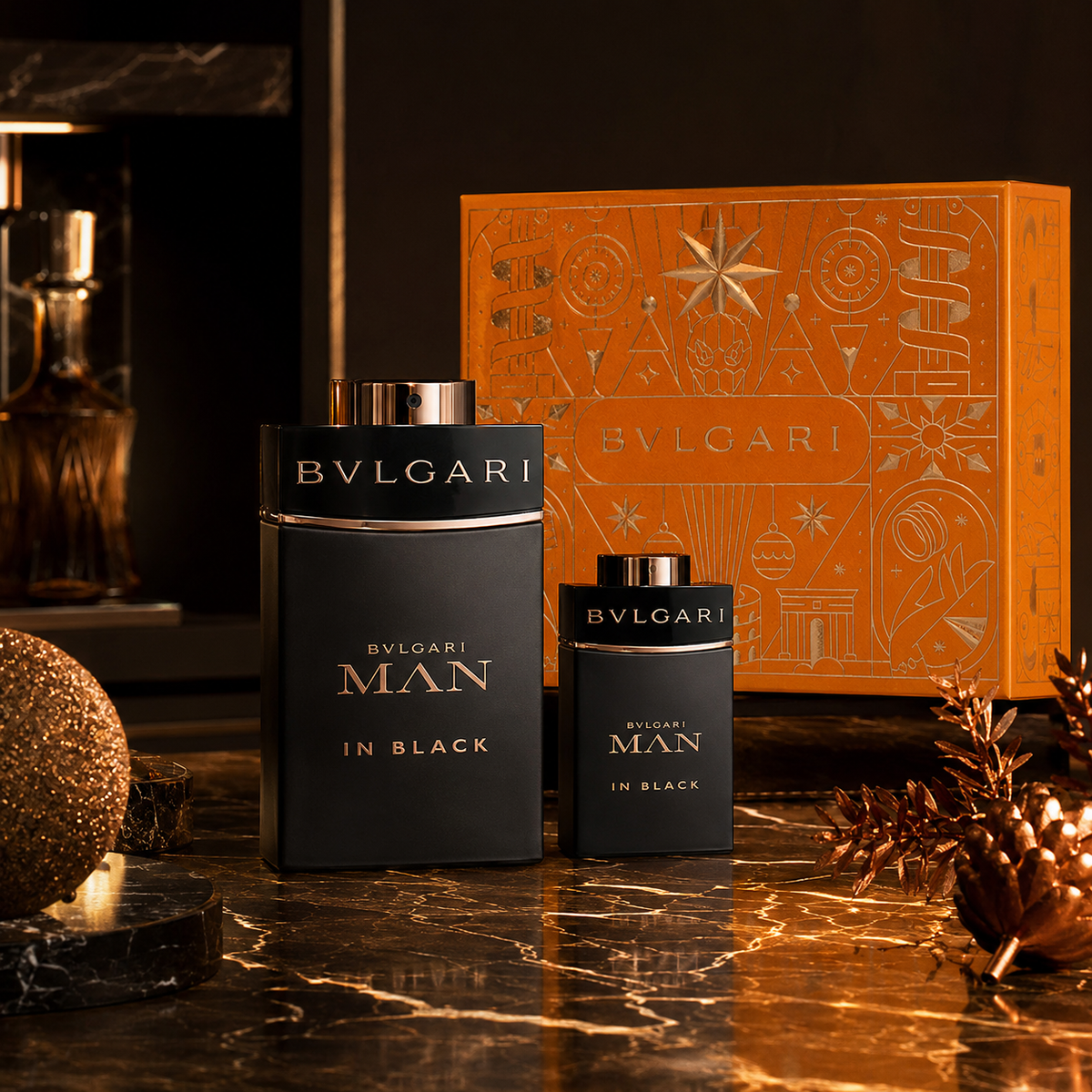 Bvlgari Man in Black 2-Piece Gift Set for Men