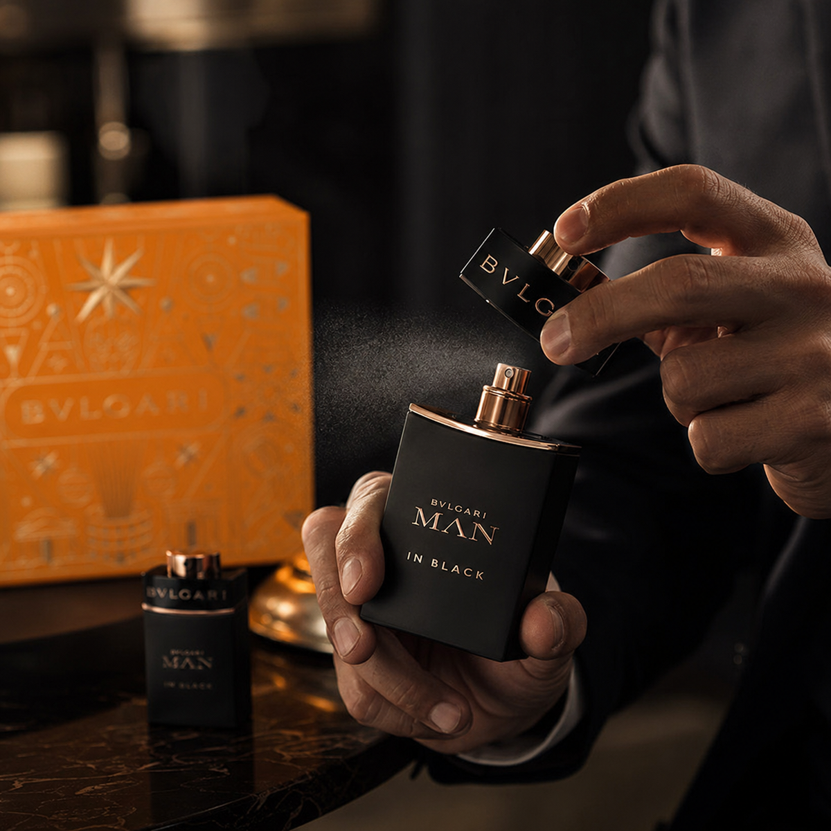 Bvlgari Man in Black 2-Piece Gift Set for Men