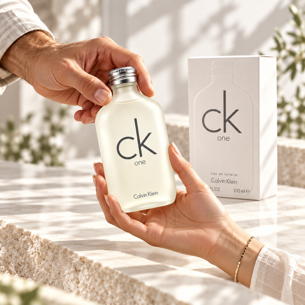 Calvin Klein CK One Eau de Toilette for Unisex 3.4 Ounce