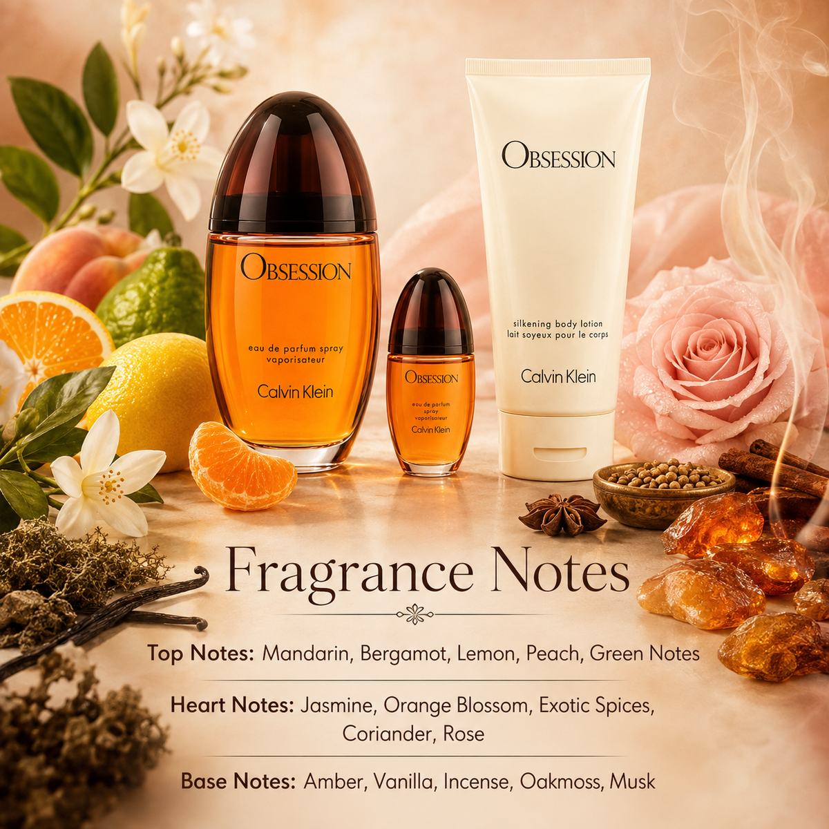 Calvin Klein Obsession 3-Piece Gift Set for Women