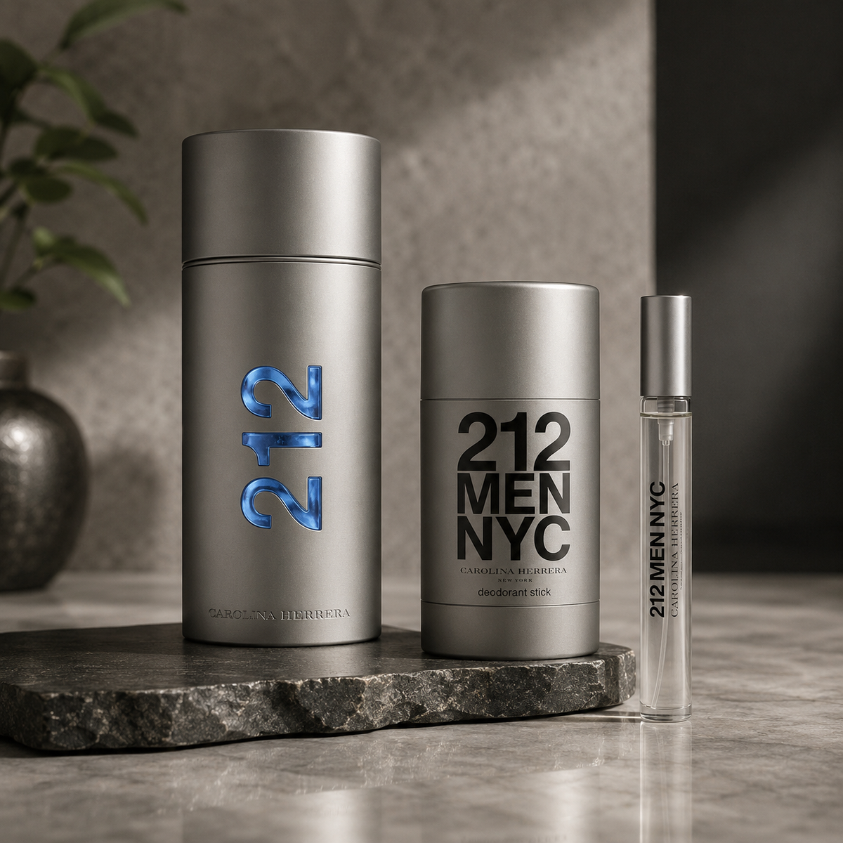 Carolina Herrera 212 Men 3-Piece Gift Set for Men