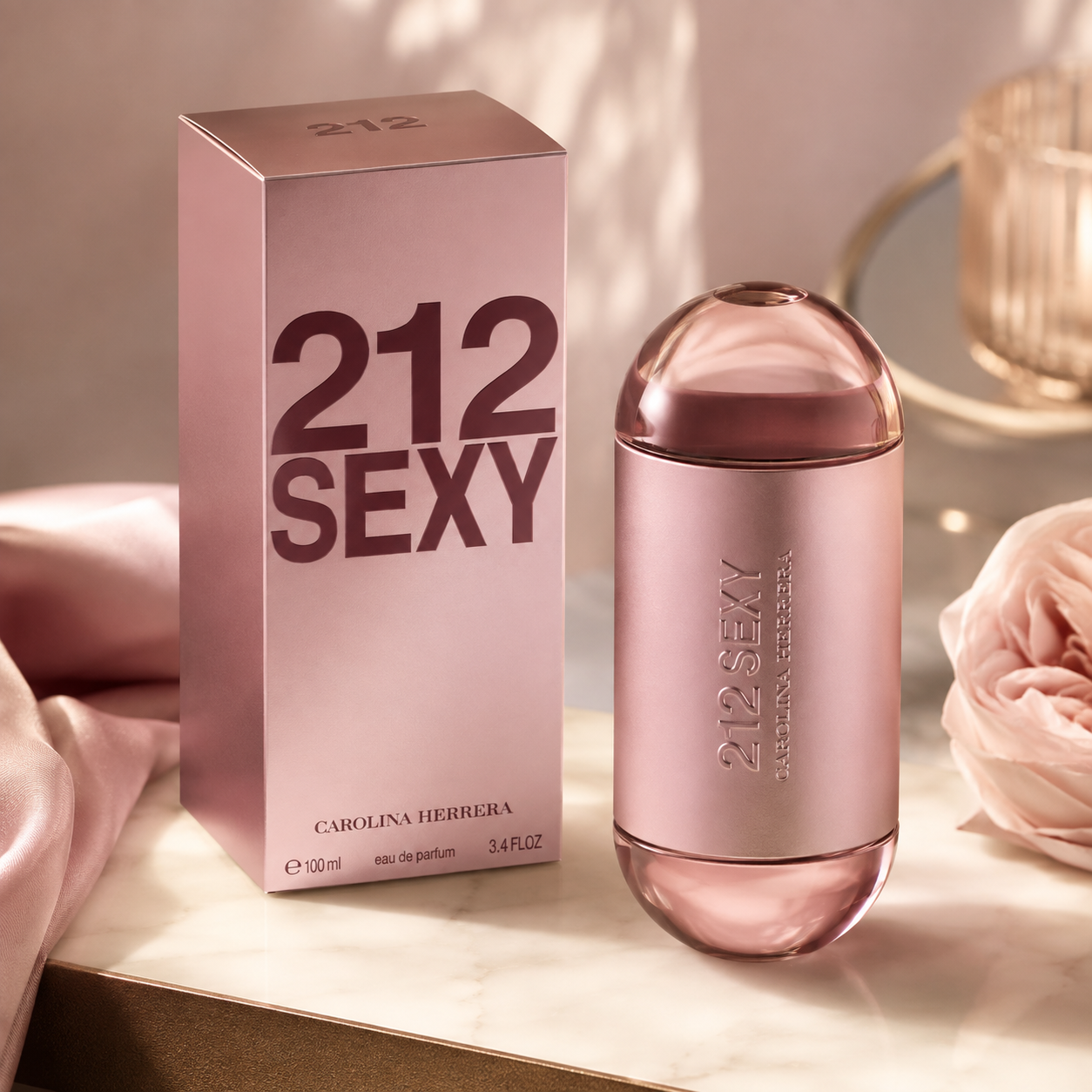 Carolina Herrera 212 Sexy Eau de Parfum for Women 3.4 Ounce