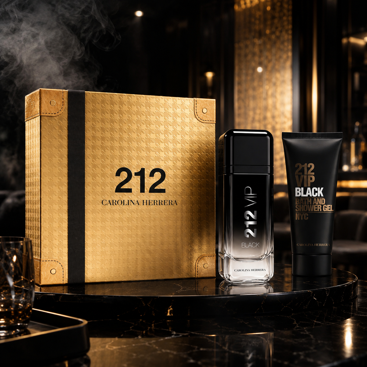 Carolina Herrera 212 VIP Black 2-Piece Gift Set for Men
