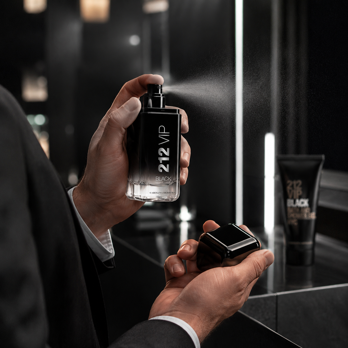 Carolina Herrera 212 VIP Black 2-Piece Gift Set for Men