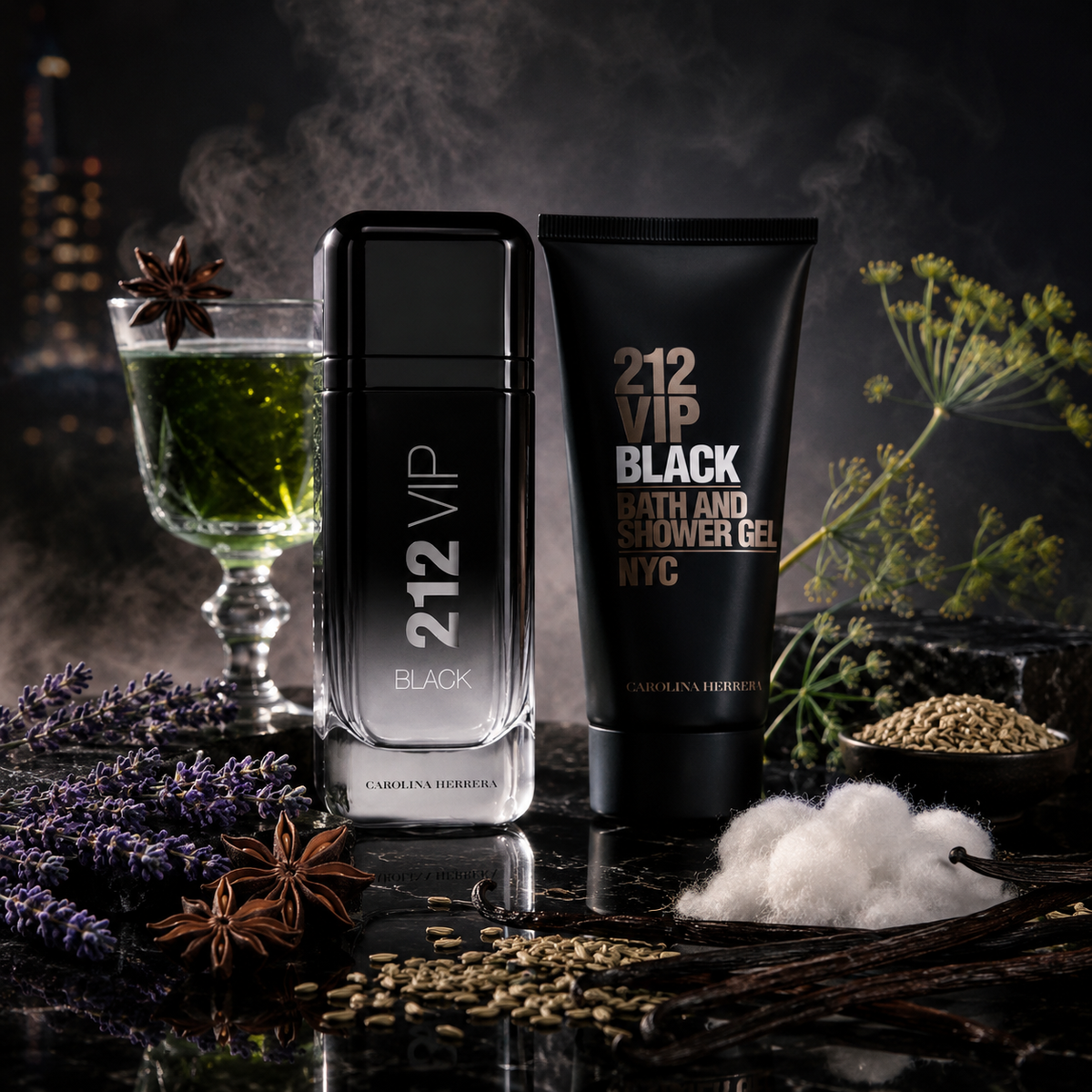 Carolina Herrera 212 VIP Black 2-Piece Gift Set for Men