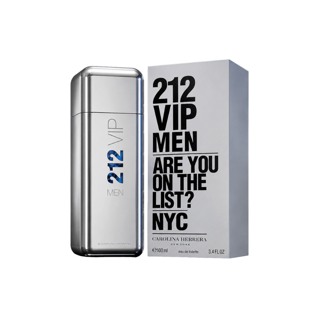 Carolina Herrera 212 Vip Eau de Toilette for Men, 3.4 Ounce