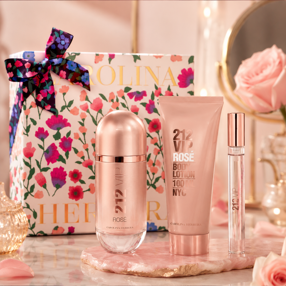 Carolina Herrera 212 VIP Rosé 3-Piece Gift Set for Women