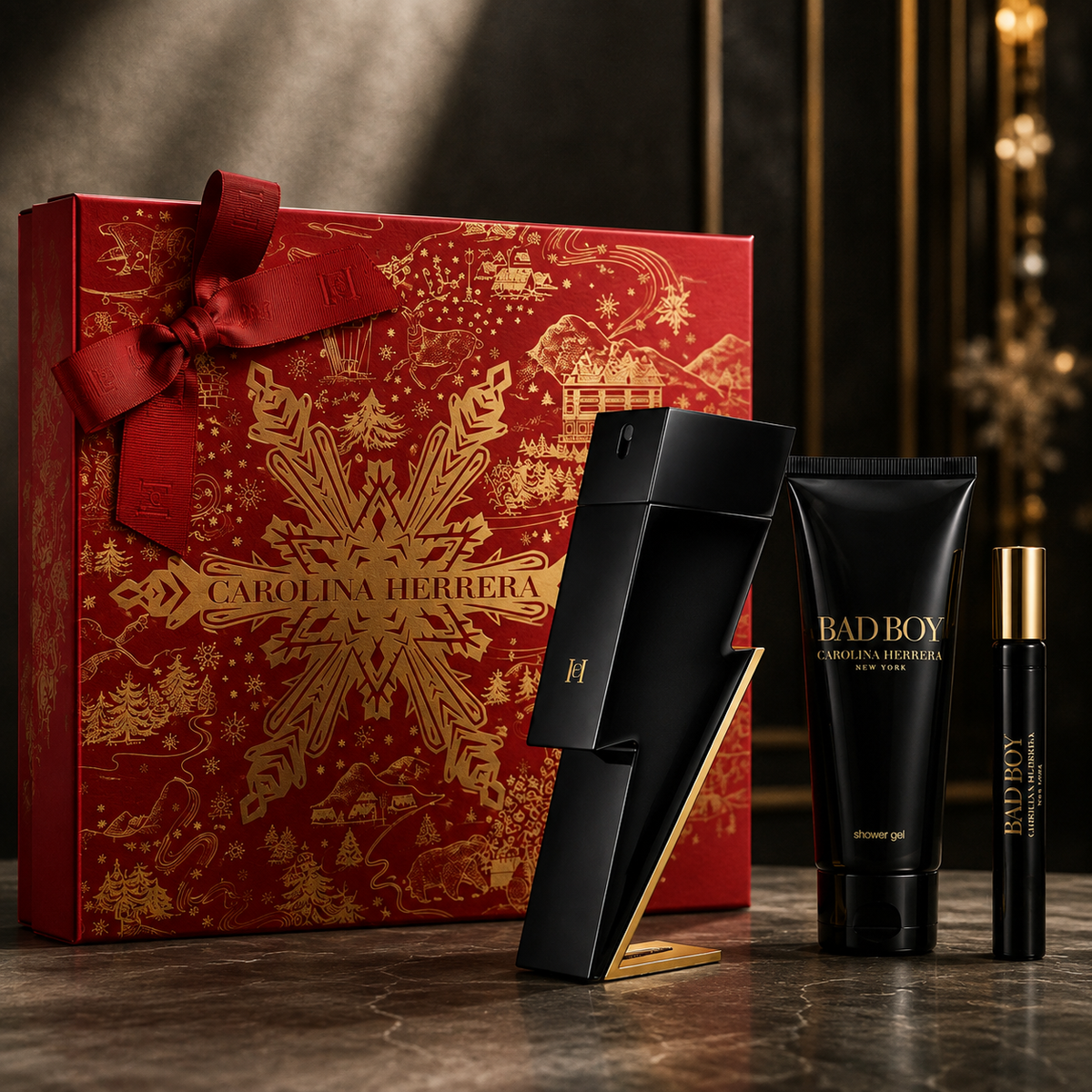 Carolina Herrera Bad Boy 3-Piece Gift Set for Men