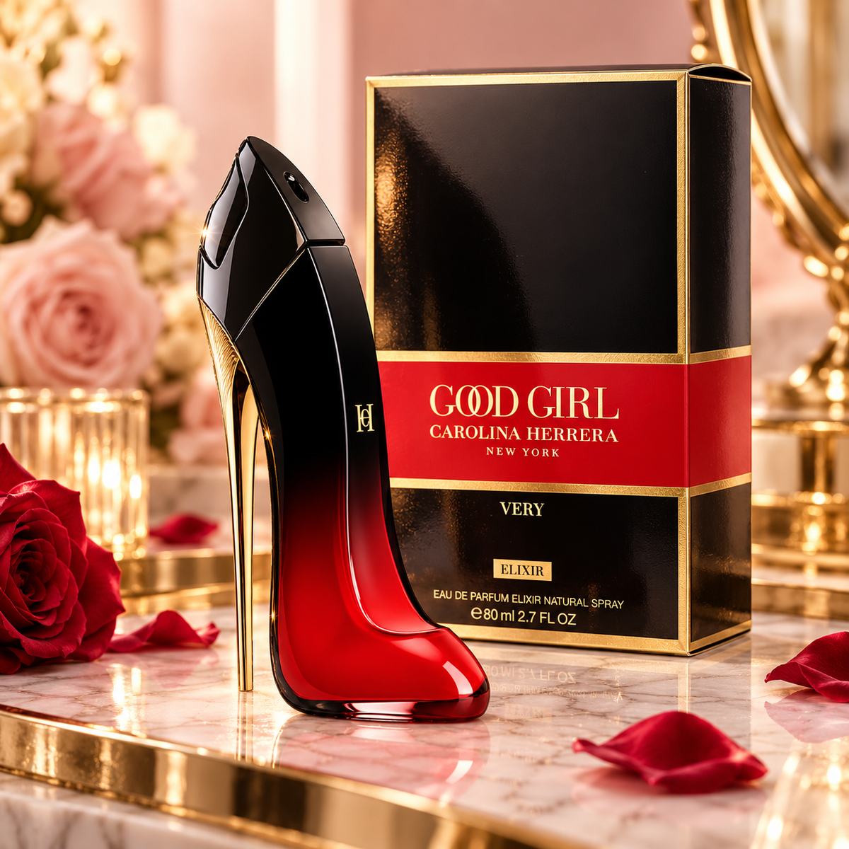 Carolina Herrera Very Good Girl Elixir Eau de Parfum for Women 2.7 Ounce