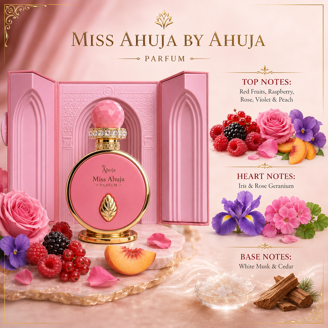 Miss Ahuja by Ahuja Eau de Parfum for Women 3.4 Ounce