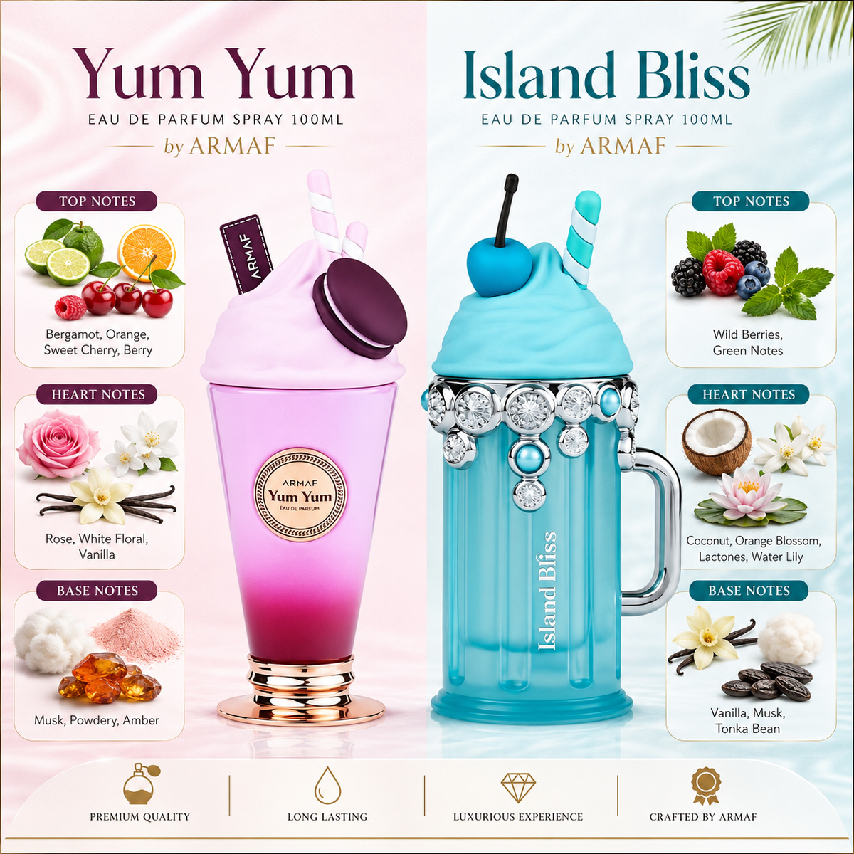 ARMAF ISLAND BLISS DELIGHTS , YUM YUM 3,4 OZ EAU DE PARFUM