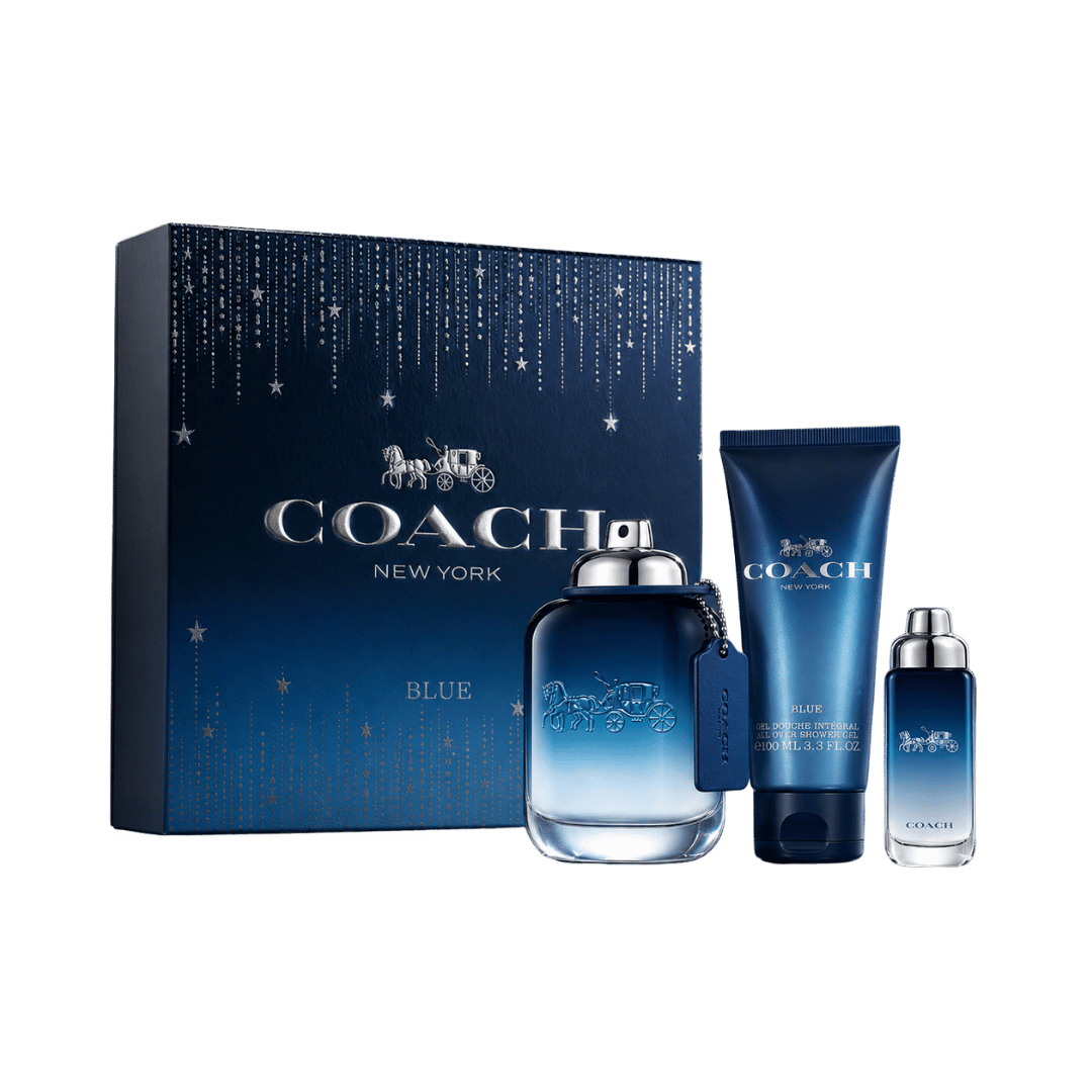 Coach Blue 3-Piece Gift Set for Men