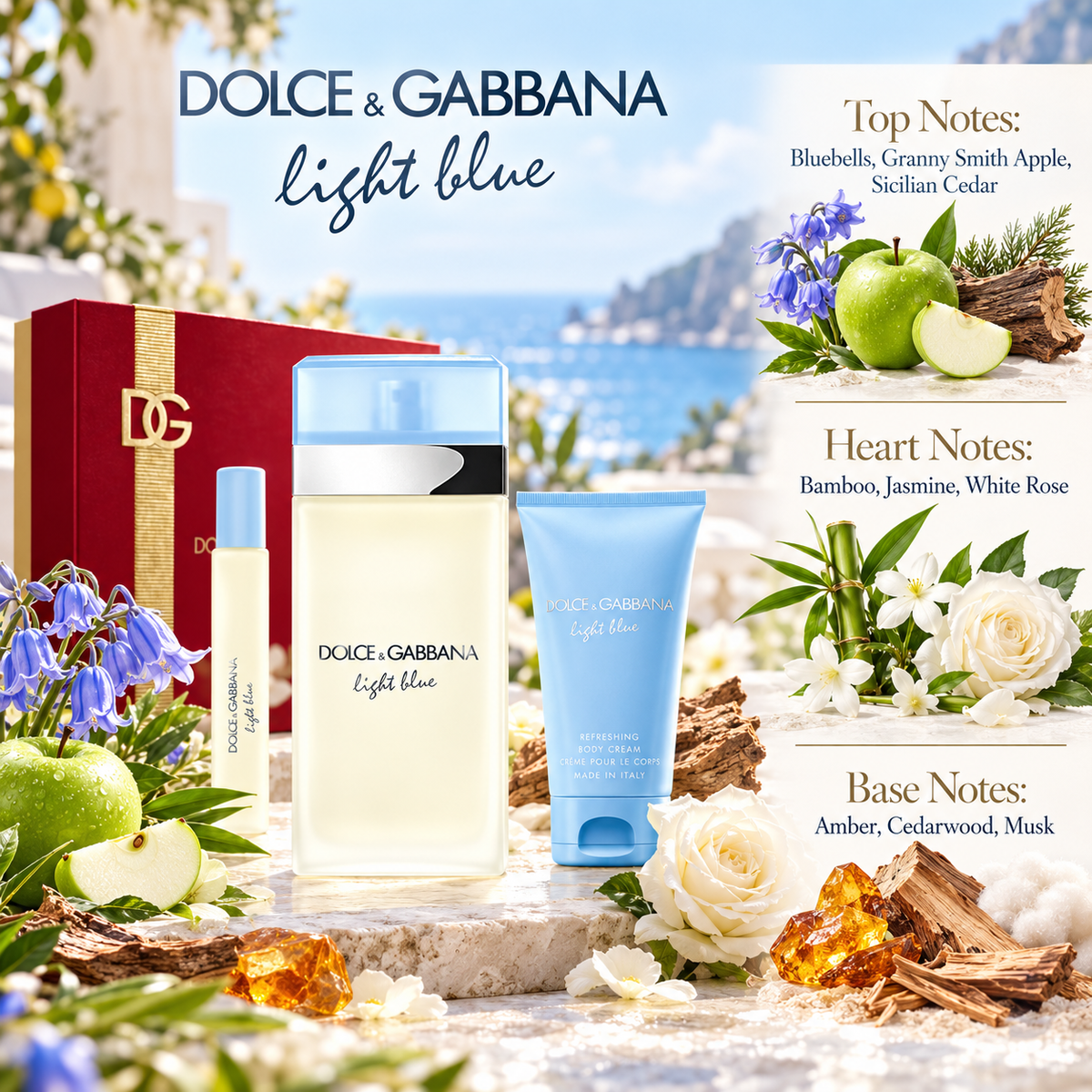 Dolce & Gabbana Light Blue 3-Piece Gift Set for Women