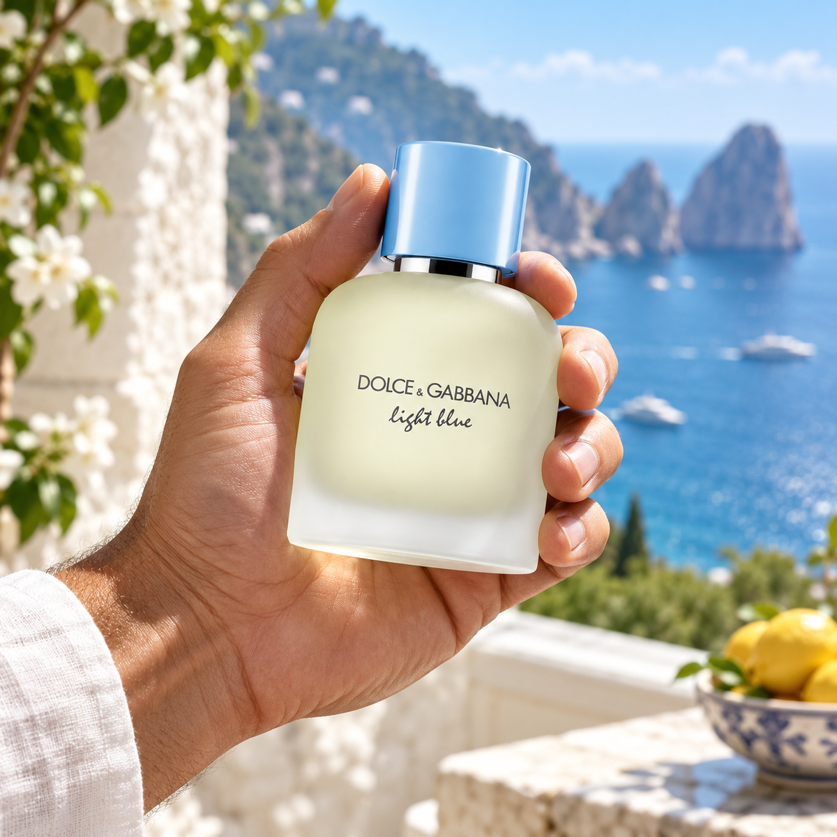 Dolce & Gabbana Light Blue Pour Homme Eau de Toilette for Men 1.7 Ounce
