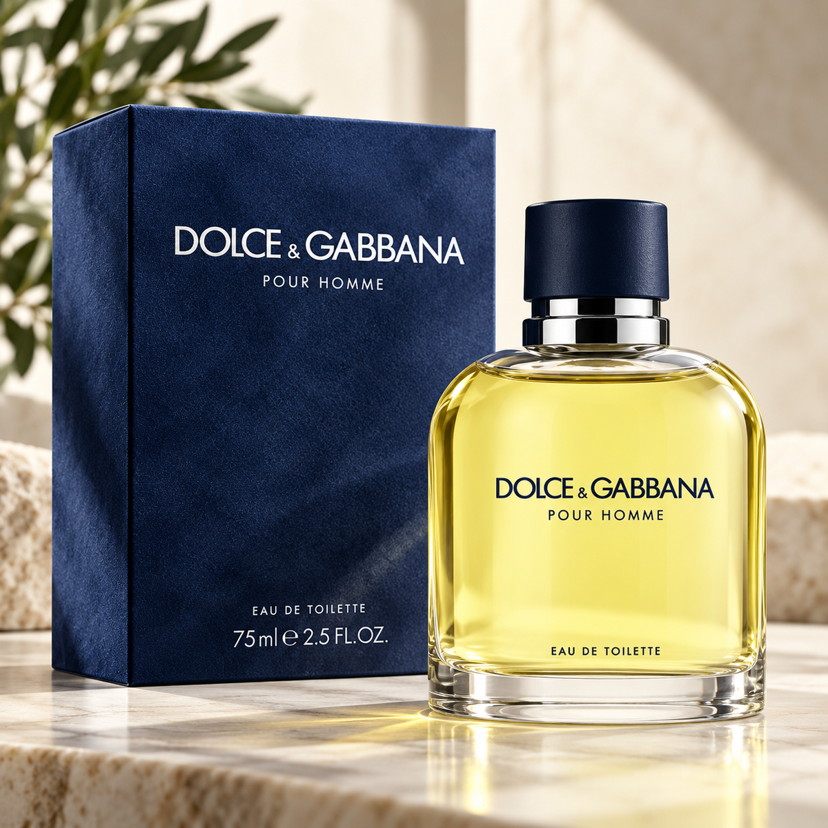 Dolce & Gabbana Pour Homme Eau de Toilette for Men 2.5 Ounce