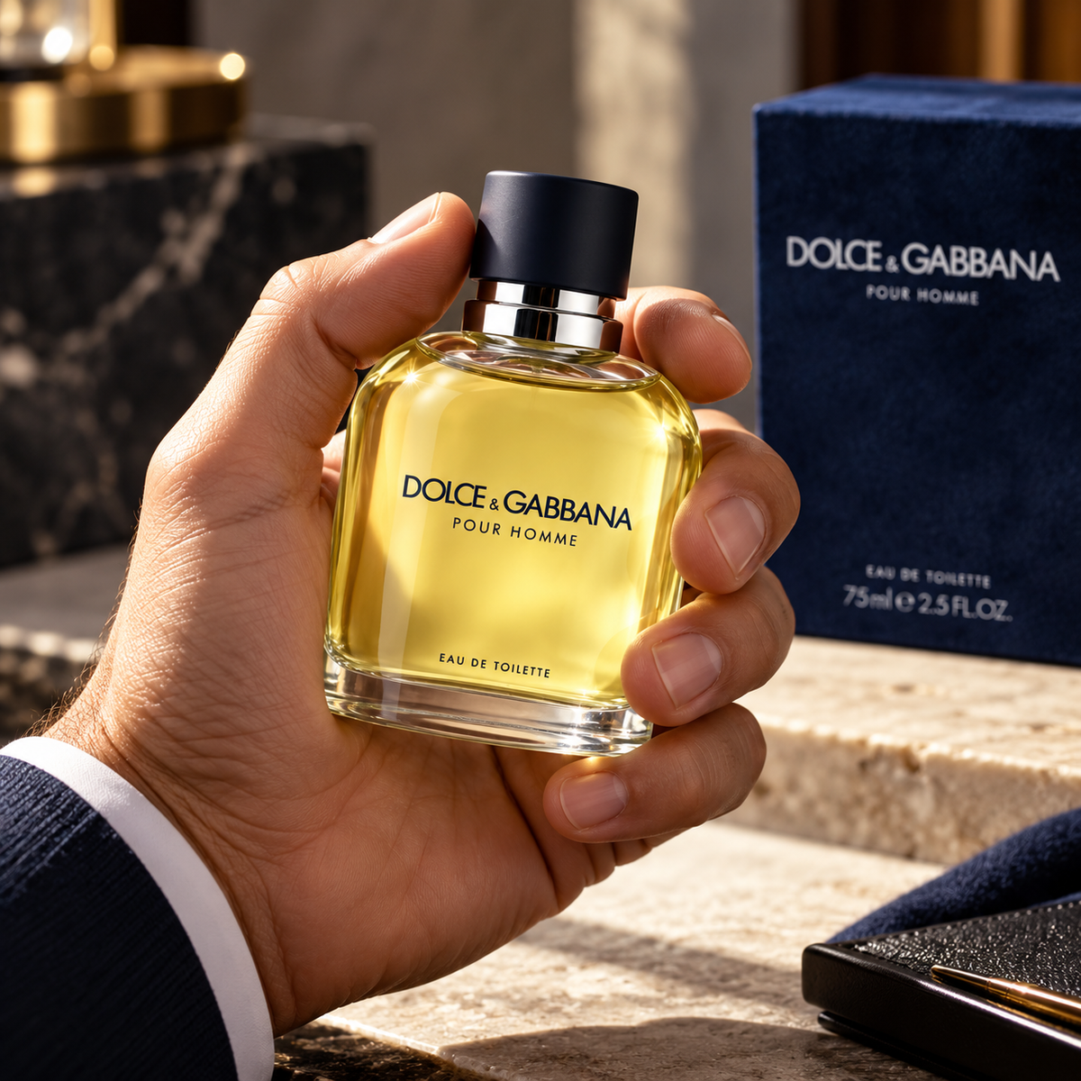 Dolce & Gabbana Pour Homme Eau de Toilette for Men 2.5 Ounce