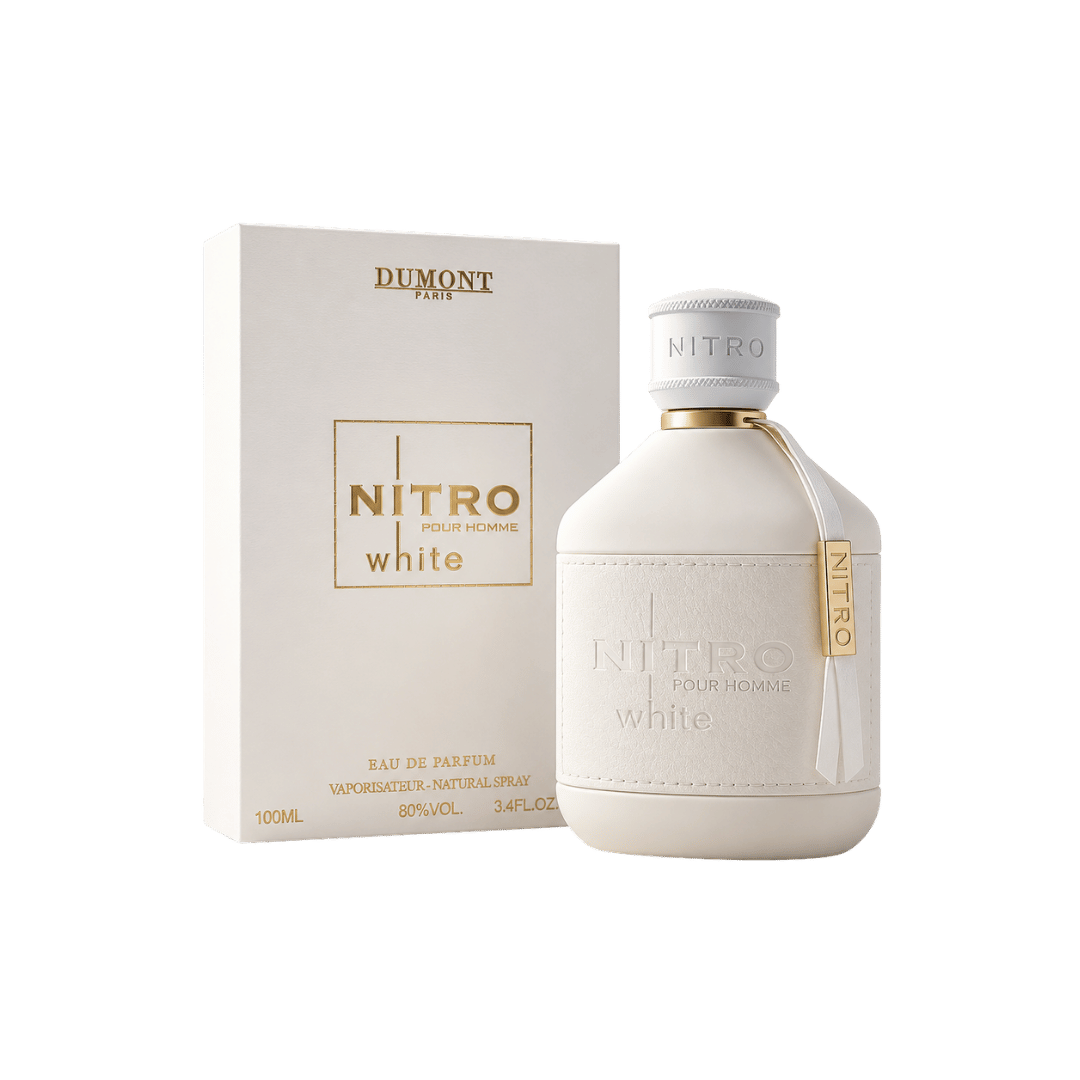 Dumont Nitro White for Men Eau De Parfum Spray, 3.4 Ounce