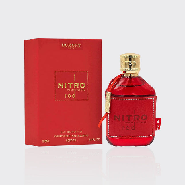 Dumont Nitro Red for Men Eau De Parfum Spray, 3.4 Ounce