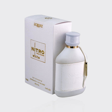 Dumont Nitro White for Men Eau De Parfum Spray, 3.4 Ounce