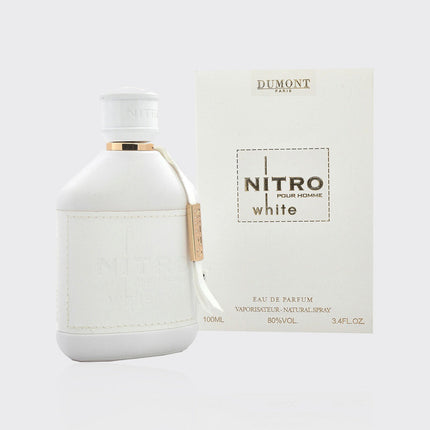 Dumont Nitro White for Men Eau De Parfum Spray, 3.4 Ounce