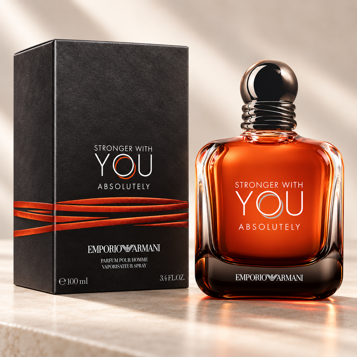 Emporio Armani Stronger With You Absolutely Parfum for Men 3.4 Ounce