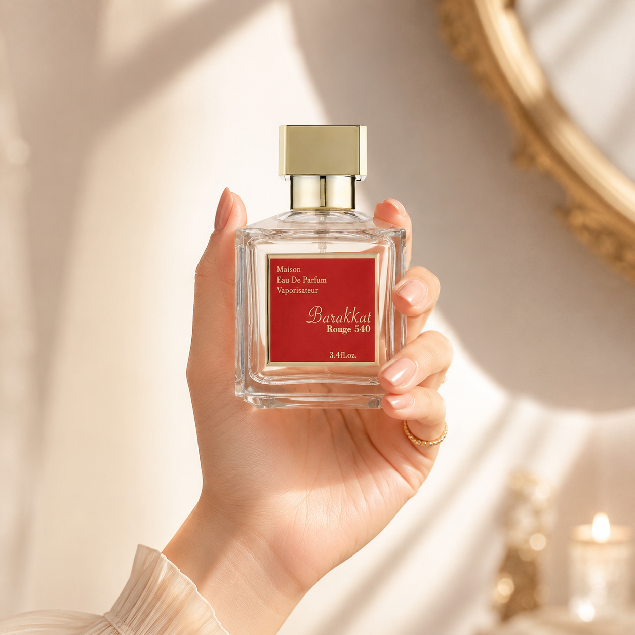 Fragrance World Barakkat Rouge 540 White Eau de Parfum for Unisex 3.4 Ounce