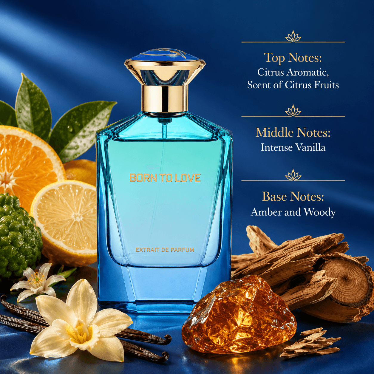 Fragrance Story Born To Love Extrait De Parfum Spray For Men 3.4 Ounce