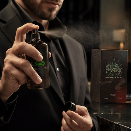 Fragrance Story Deadly Men Eau De Parfum Spray For Men 3.4 Ounce