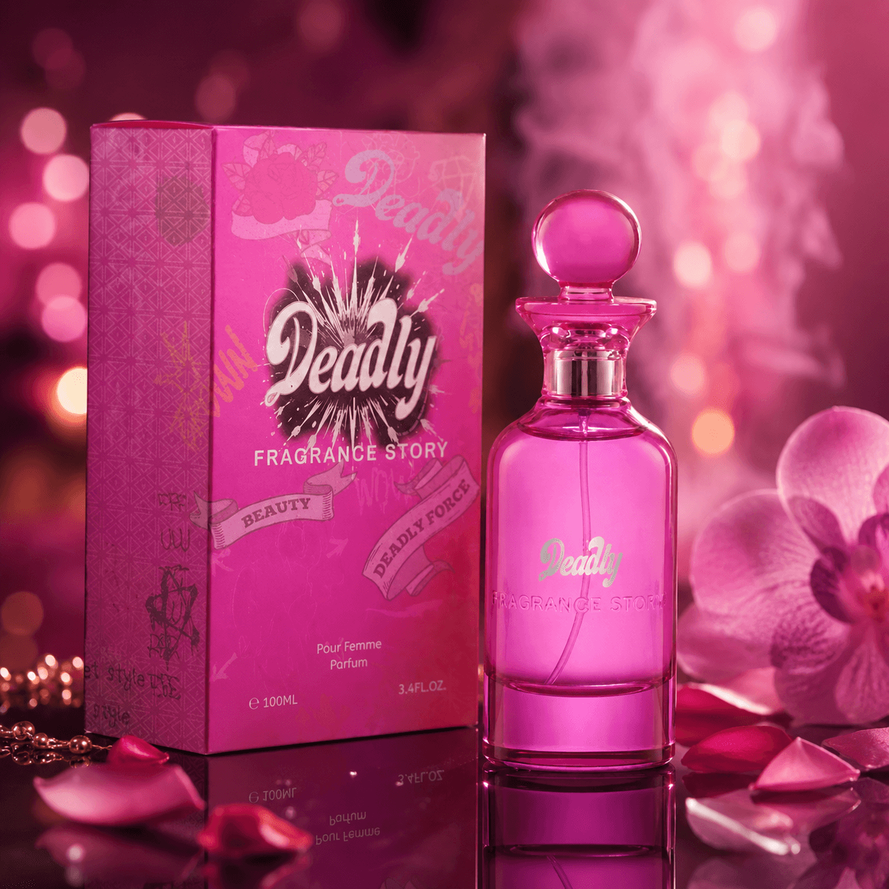 Fragrance Story Deadly Women Eau De Parfum Spray For Women 3.4 Ounce