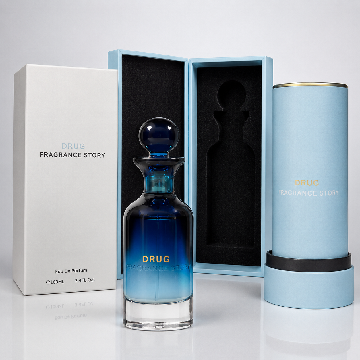 Fragrance Story Drug Extrait De Parfum Spray for Men 3.4 oz