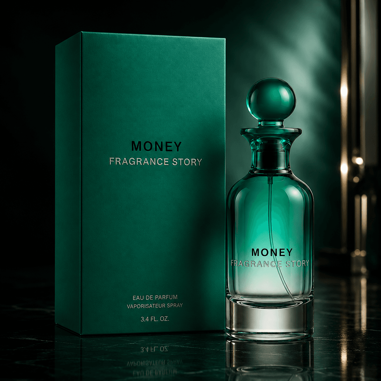 Fragrance Story Money Eau De Parfum Spray For Men 3.4 Ounce