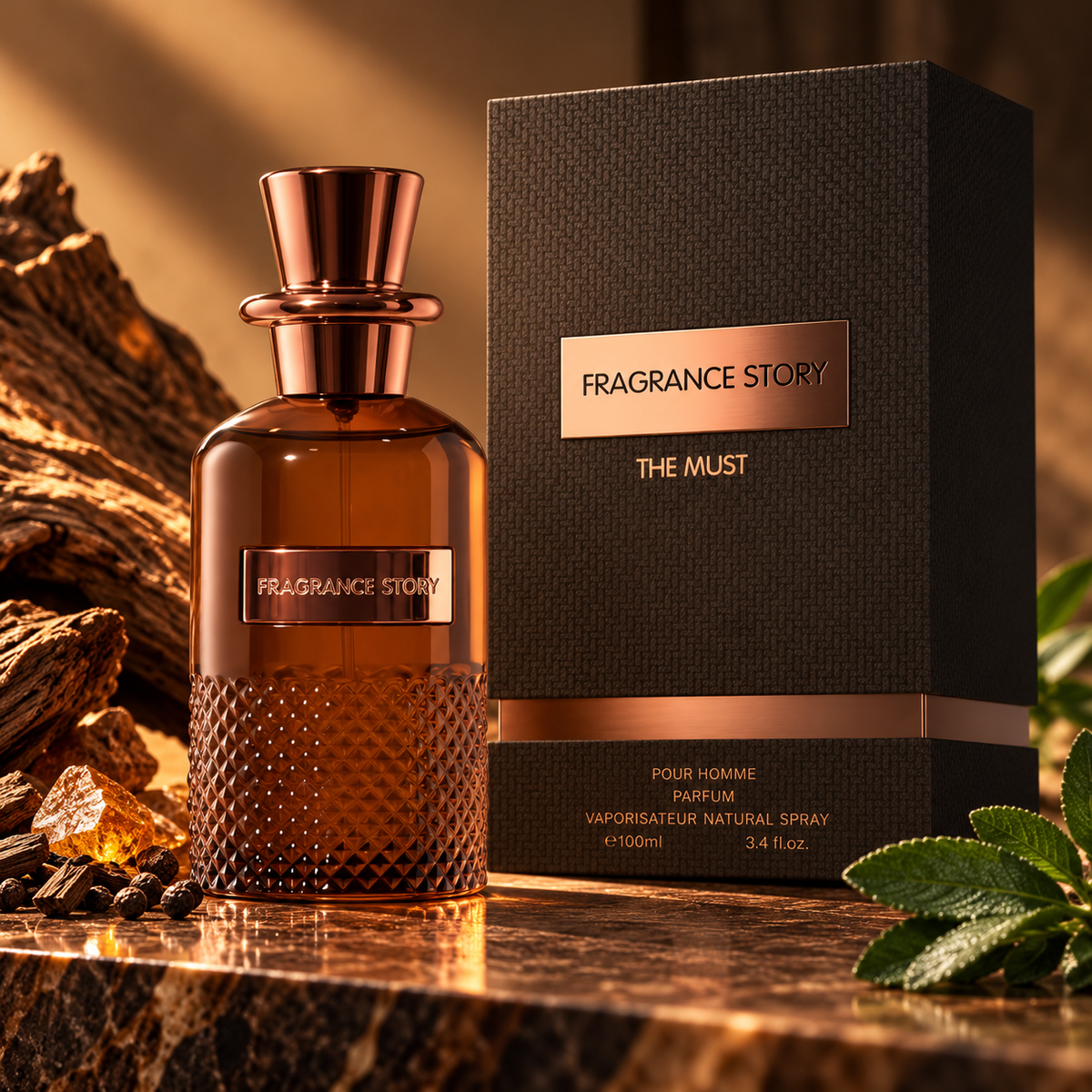 Fragrance Story The Must Parfum Spray For Men 3.4 Ounce