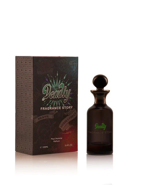 Fragrance Story Deadly Men Eau De Parfum Spray For Men 3.4 Ounce