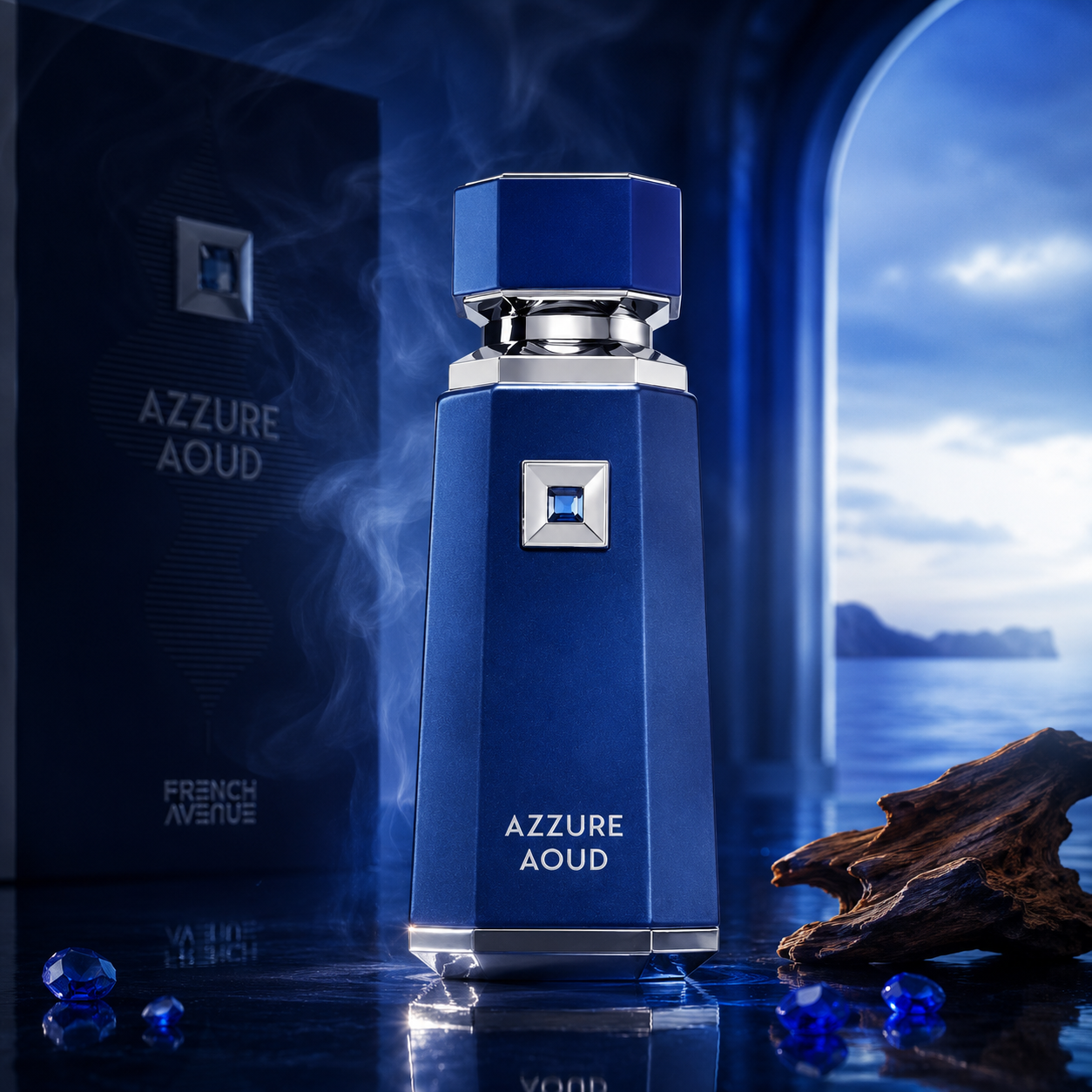 French Avenue Azzure Aoud Eau De Parfum Spray for Unisex, 3.4 Ounce