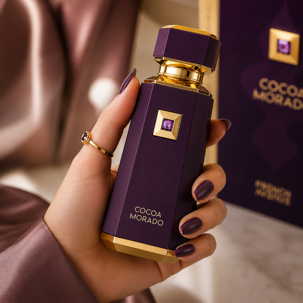 French Avenue Cocoa Morado Eau De Parfum Spray for Unisex, 3.4 Ounce