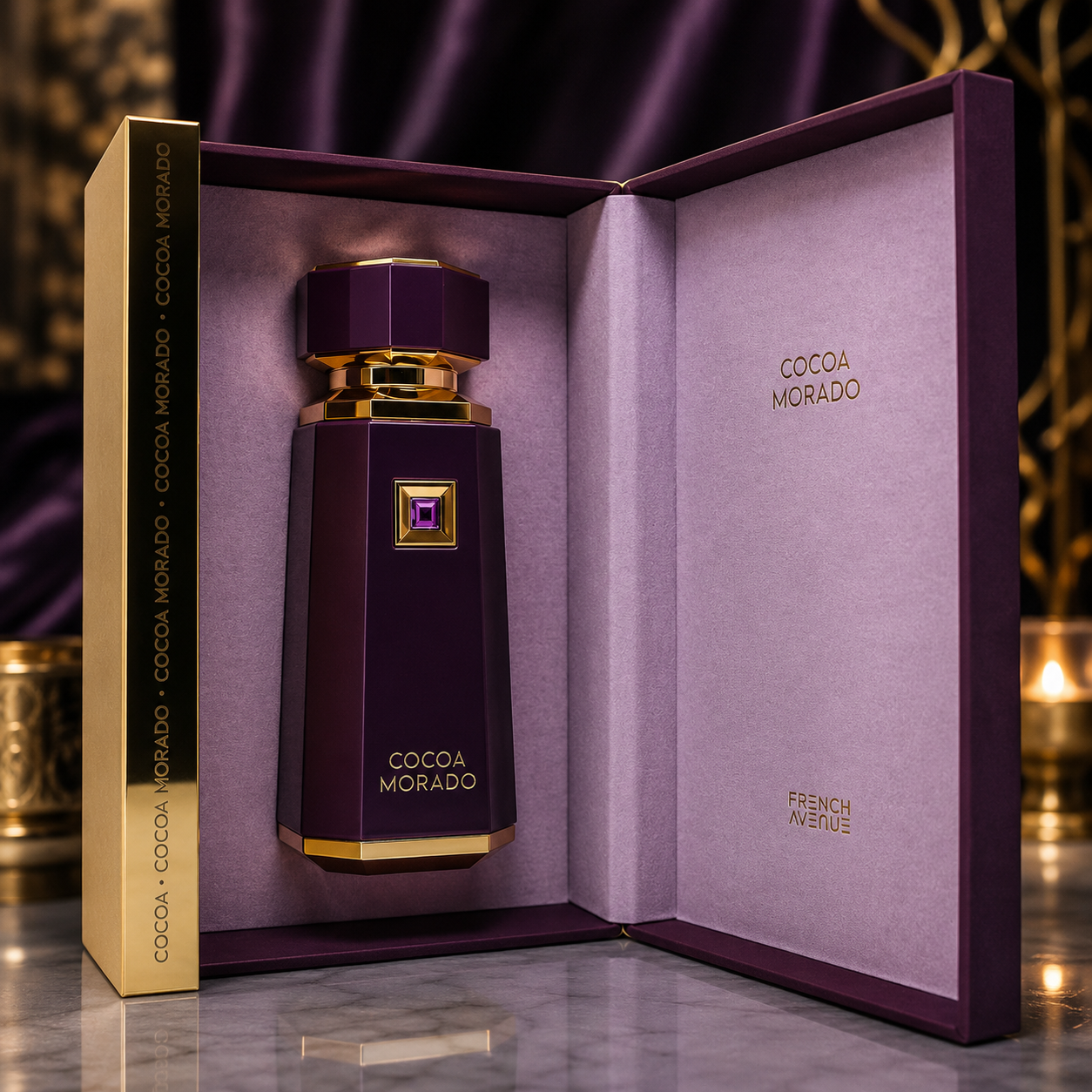 French Avenue Cocoa Morado Eau De Parfum Spray for Unisex, 3.4 Ounce